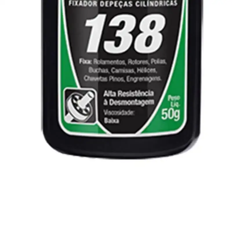 Cola 138 fixador de rolamentos 50 GR verde 10181004300 Tekbond — fotografia 4