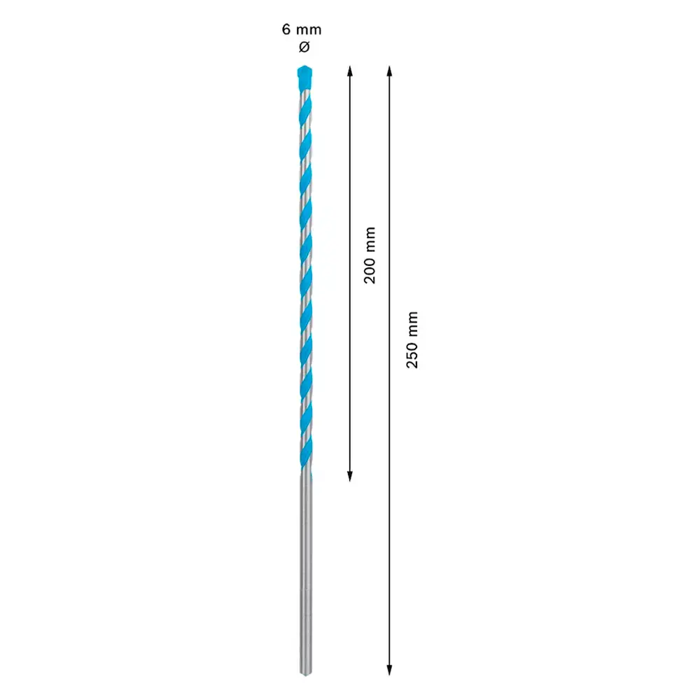 Broca EXPERT CYL-9 MultiConstruction Ø6 x 200 x 250 mm BOSCH — fotografia 3