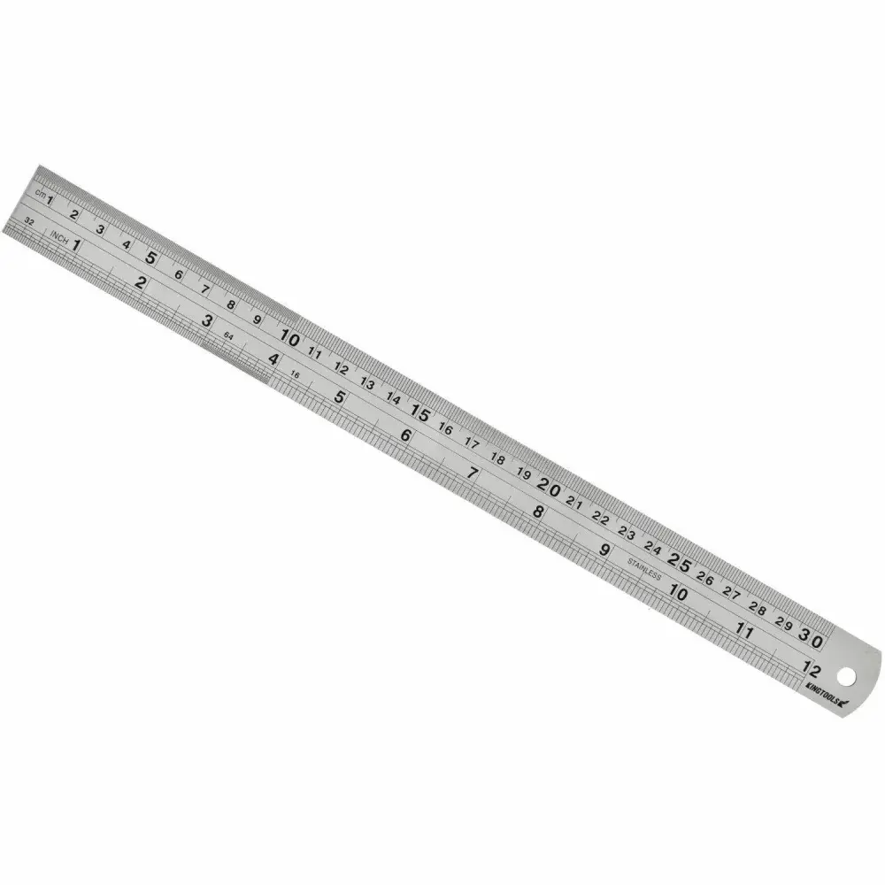 Régua/escala de aço inoxidável 1000MM 600.007 kingtools - graduação mm/ King Tools