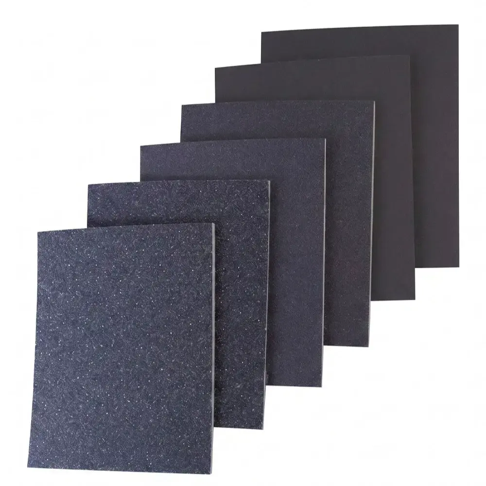 Kit esponja abrasiva fina com 6 unidades 135X110X4 MM grãos 60 120 e 240 Evald — fotografia 4