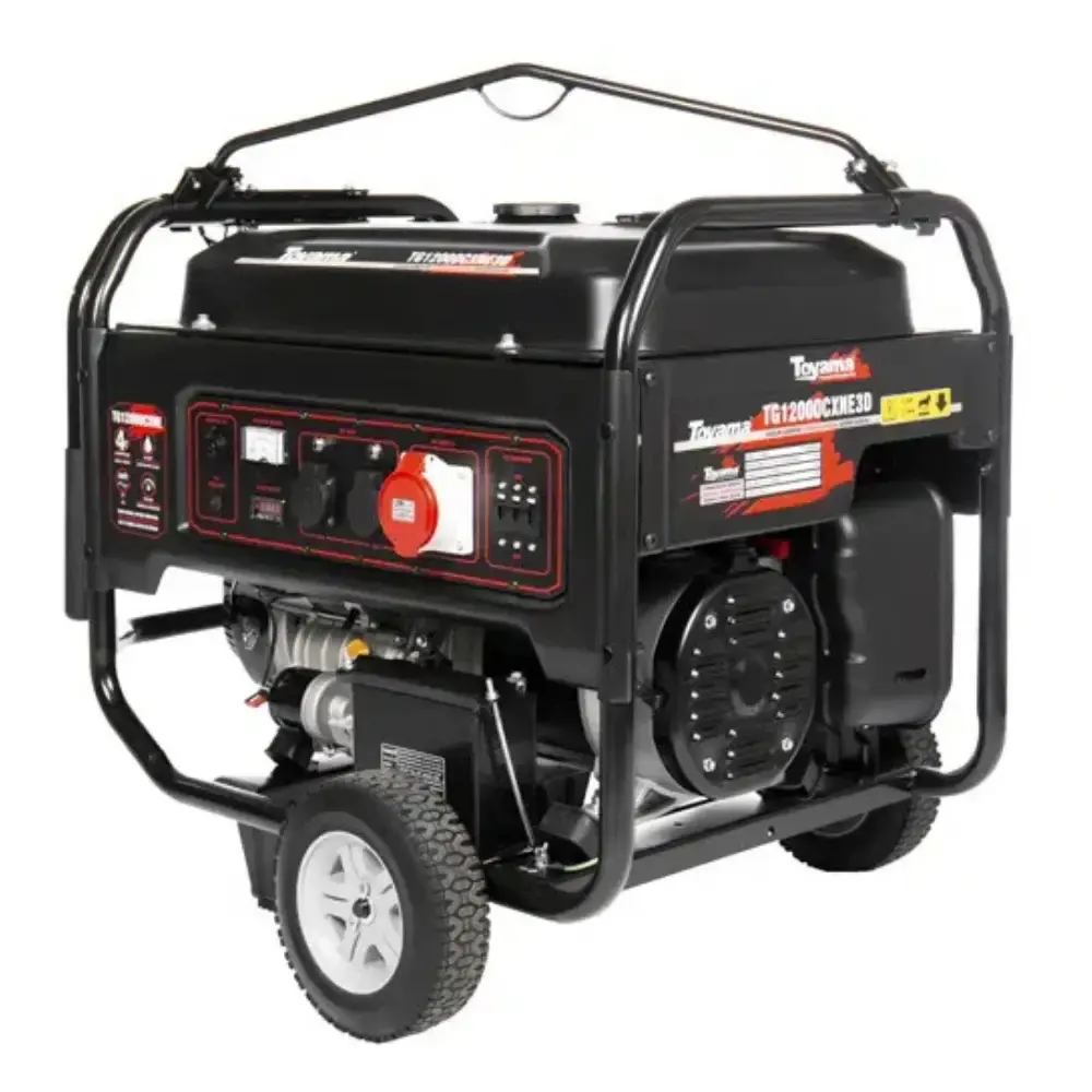 Gerador à gasolina 13 KVA com AVR TG12000CXNE3D 220V trifásico 201-011 Toyama 220 V — fotografia de referência