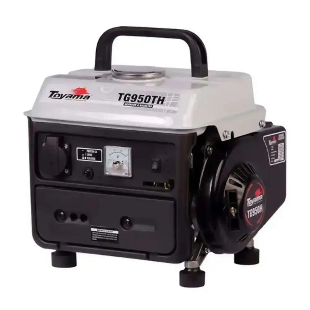 Gerador de energia à gasolina 850W com carregador de bateria TG950TH Toyama 220V — fotografia de referência