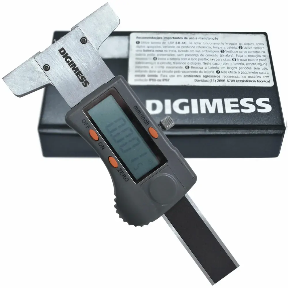 Medidor digital de sulcos de pneu 0 a 30MM Digimess 100200L
