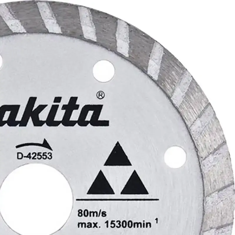 Disco de corte diamantado 4.1/8 POL 105 MM p/ mármore e granito D-42553 com 5 unidades Makita — fotografia 4