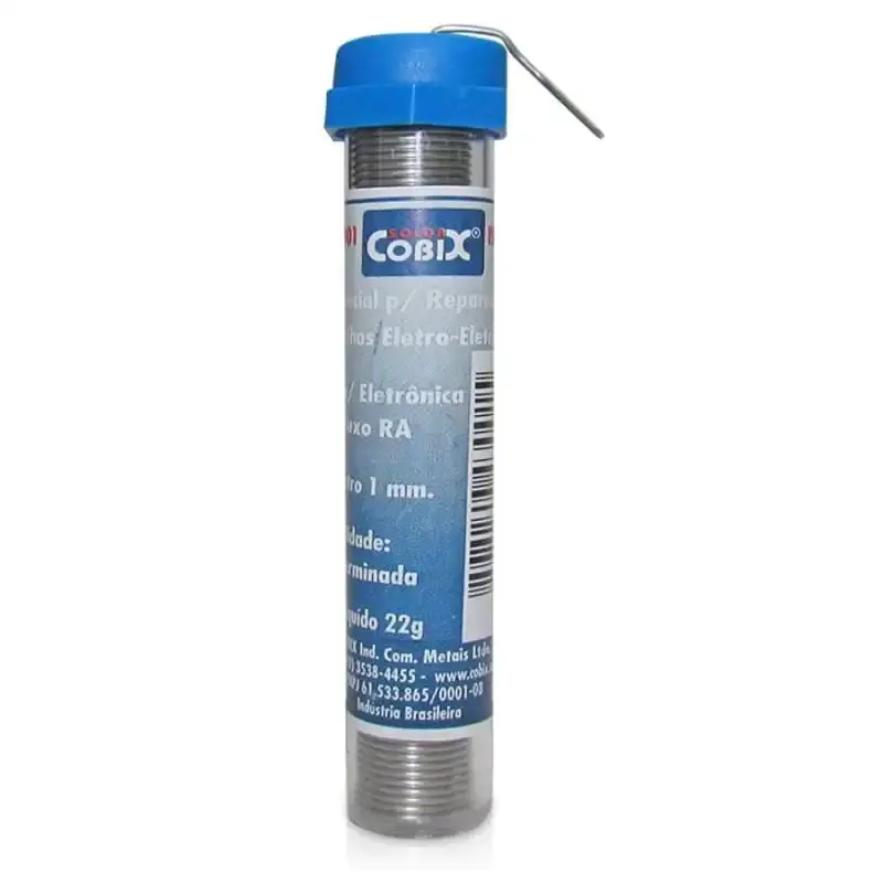 Estanho para solda em tubo 4 metros kit com 3 unidades 1871 Cobix — fotografia 2