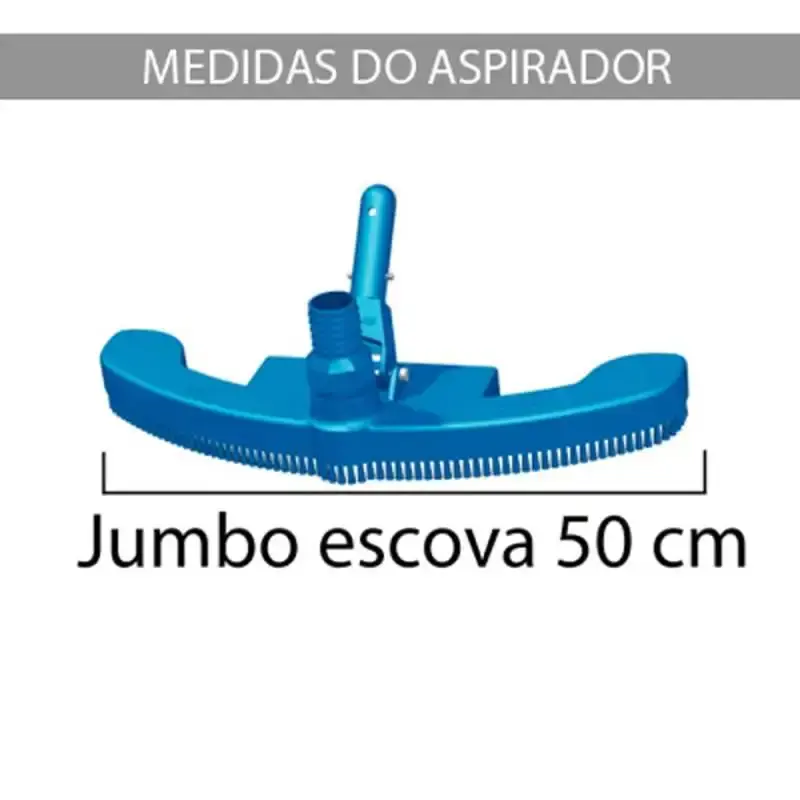 Aspirador jumbo para limpeza de piscinas de vinil. fibra e alvenaria Sodramar — fotografia 3