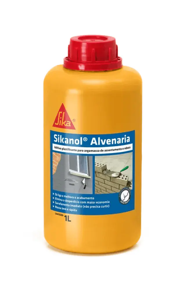 Sikanol® alvenaria aditivo plastificante e estabilizador 1L Sika