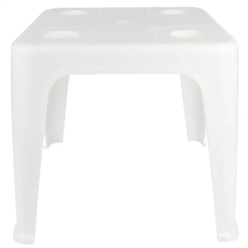 Mesa Plástica de Apoio com Porta-Copos 43 x 51 cm Várias Cores MOR Branco — fotografia 9