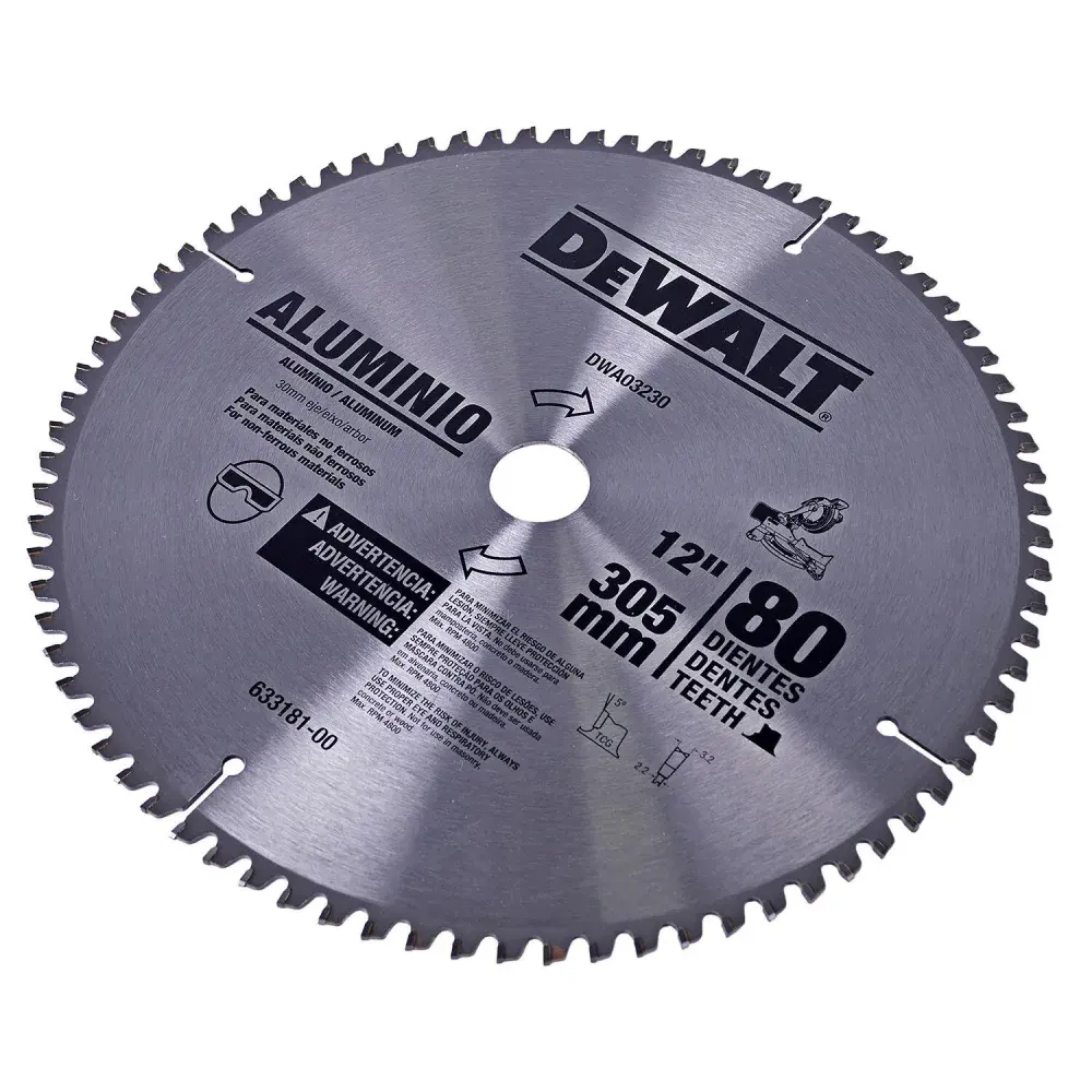 Disco de serra esquadria 12 305MM para alumínio DWA03230 Dewalt — fotografia 2