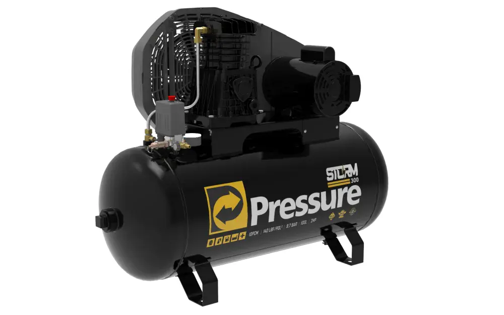 Compressor de ar storm 300 mono 110/220V 100L Pressure — fotografia 2