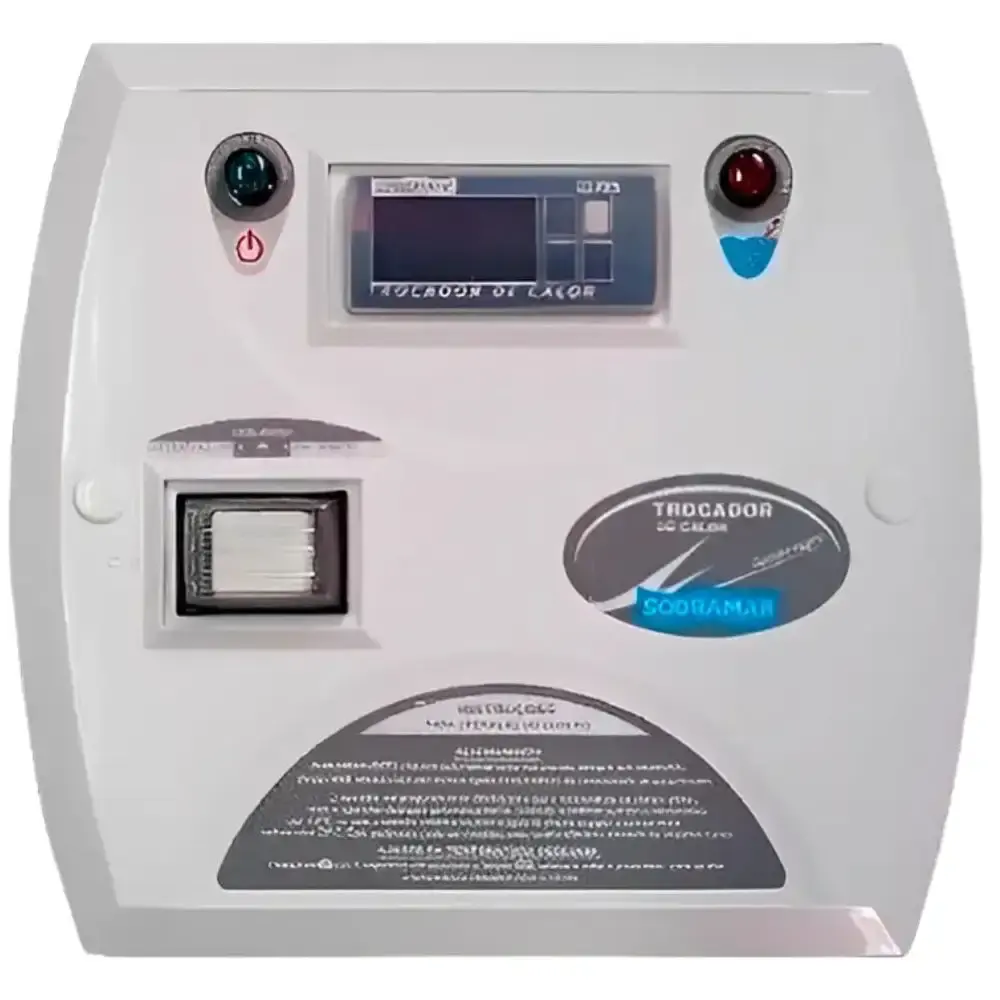 Trocador de calor para piscina 53000L YESSD-60 220V trifásico com comando digital Sodramar — fotografia 3