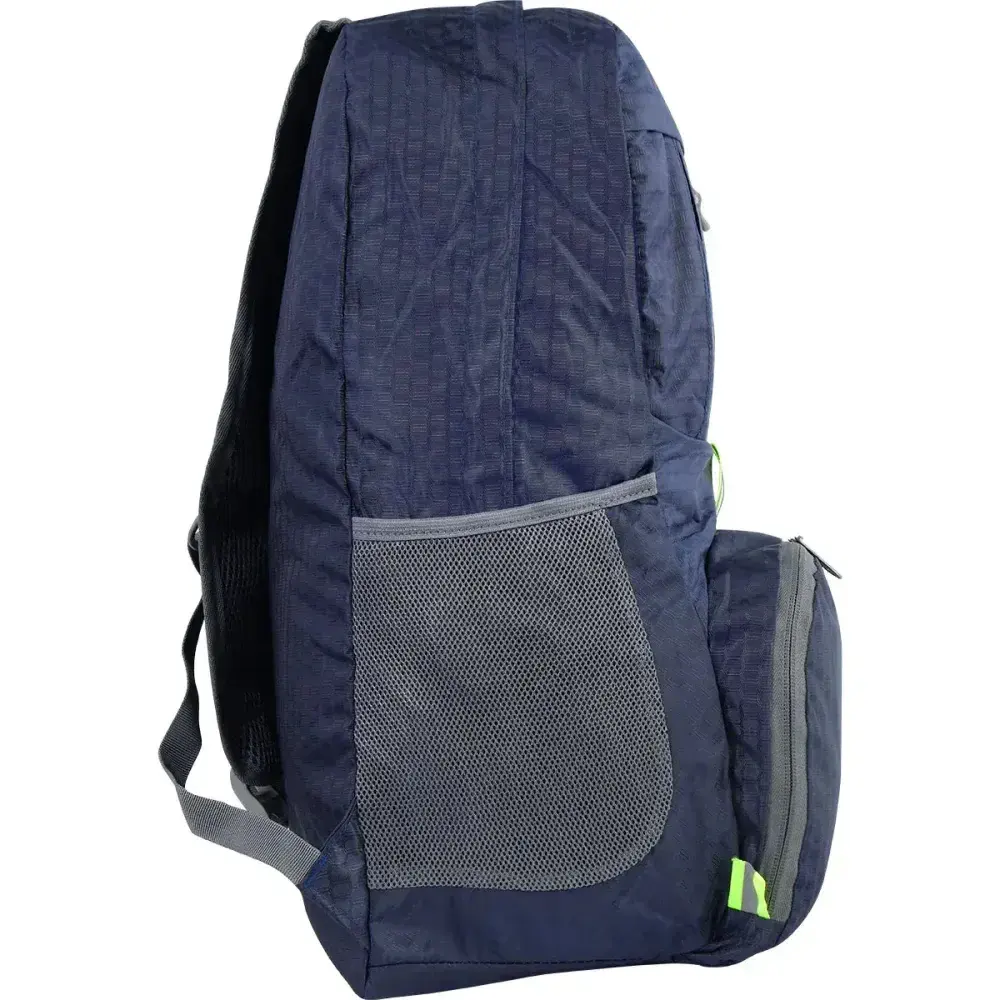 Mochila ultra compacta em poliéster azul 30L Kala — fotografia 10