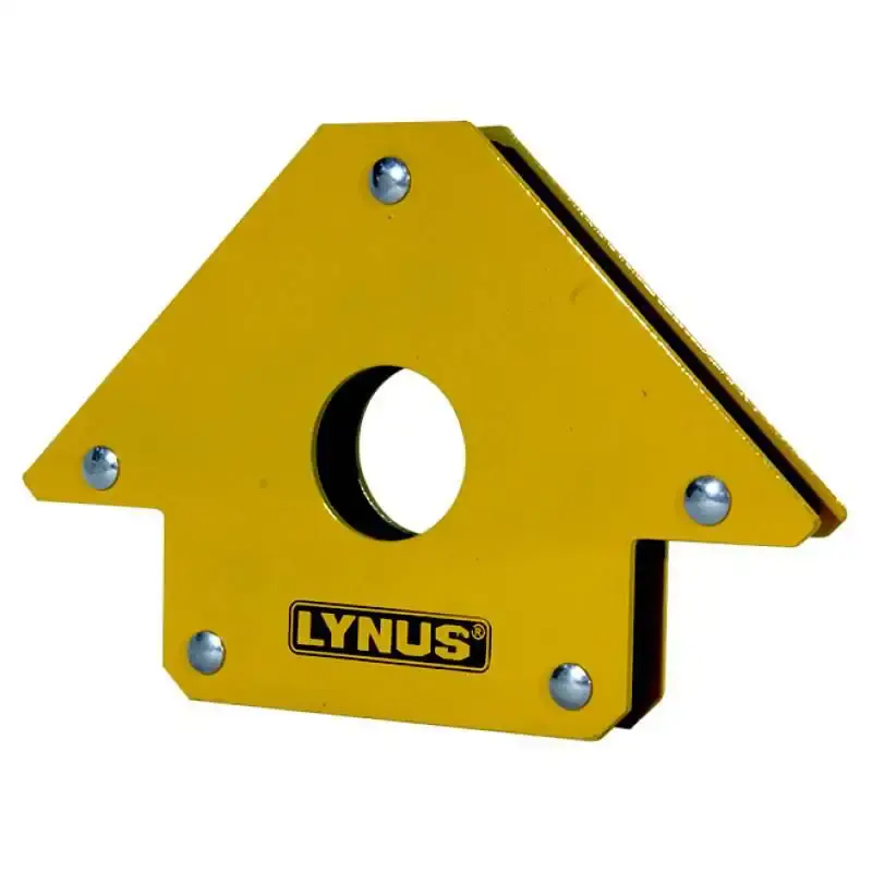 Esquadro magnético para soldador 25 KG EML-25 kit com 4 peças Lynus — fotografia 3