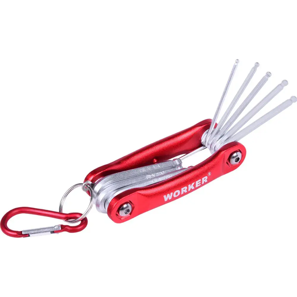 Jogo chave torx canivete com 8 peç Worker