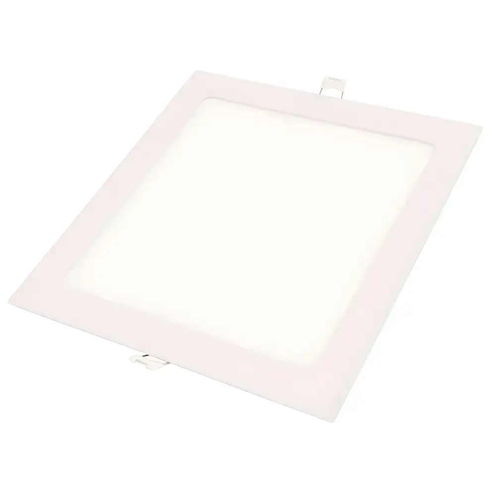 Painel led plafon embutir quadrado 6500K 24W luz branca bivolt Tramontina — fotografia de referência