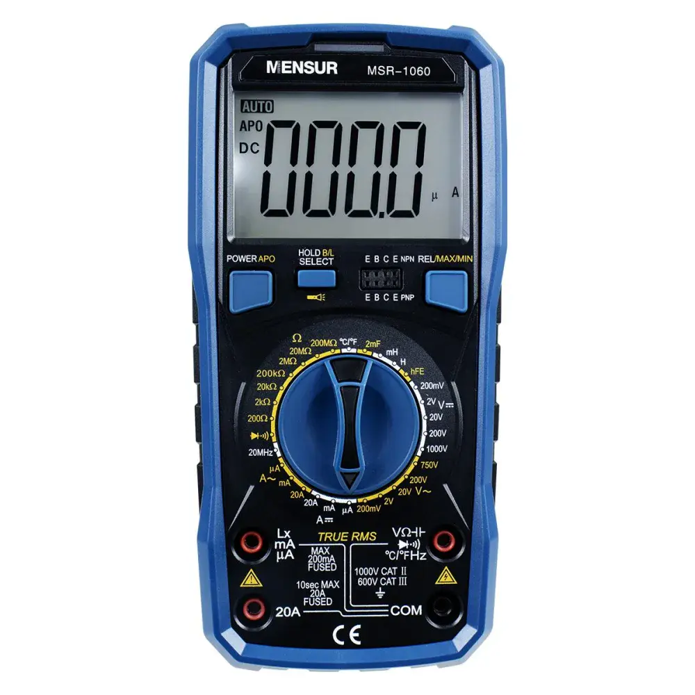 Multímetro digital MSR-1060 cat ii/cat iii da Mensur