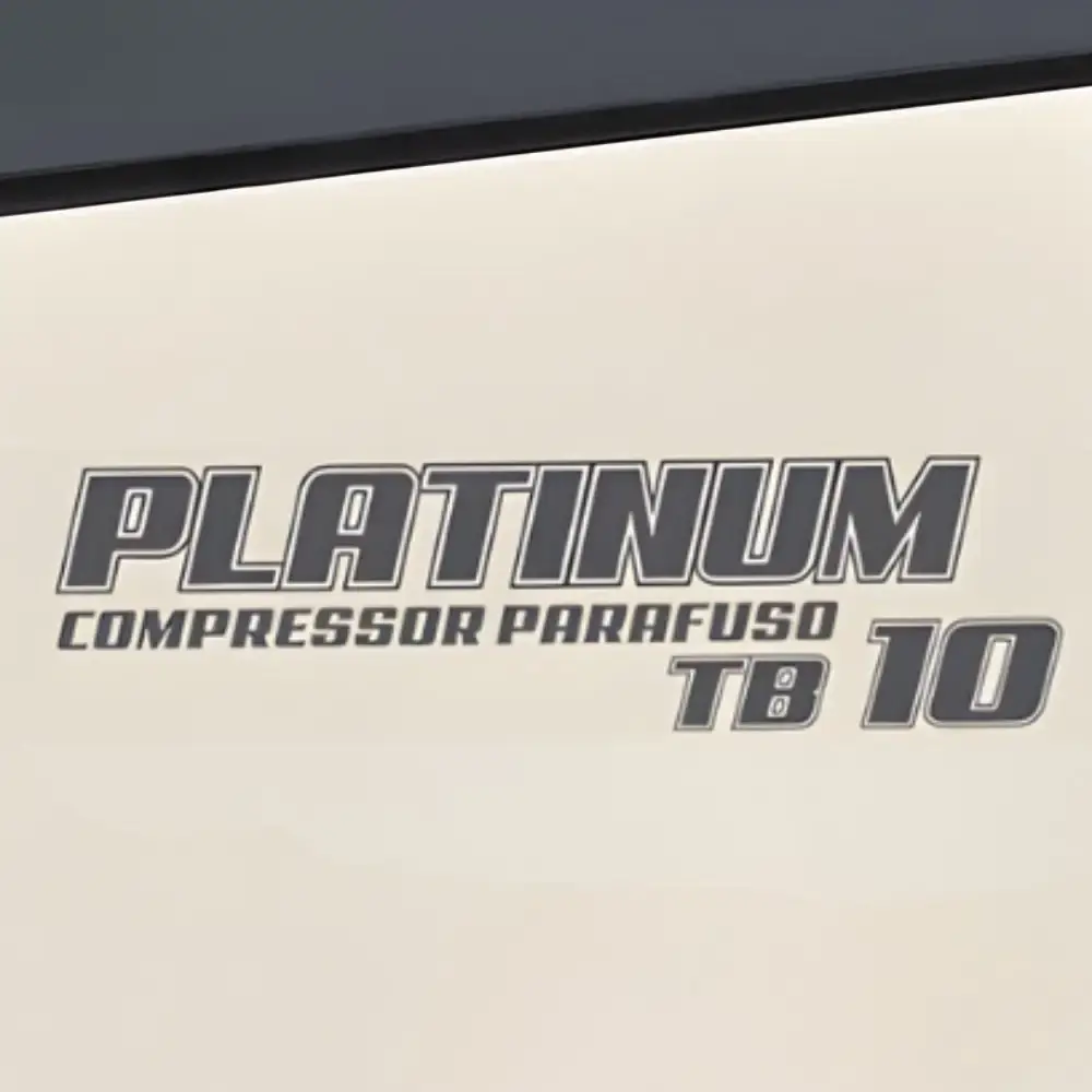 Compressor de parafuso platinum com reservatório 230L 10HP 12BAR 220V TB10 techto — fotografia 3