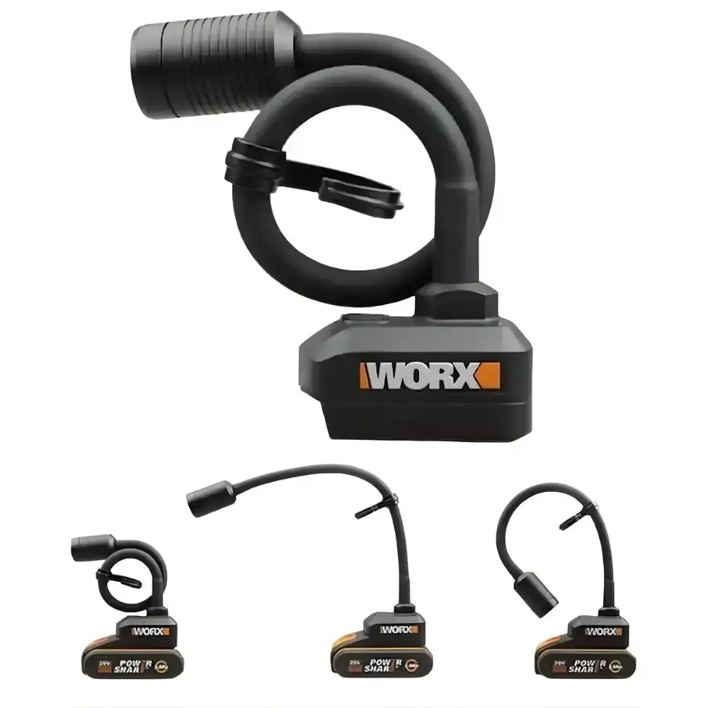 Luminária flexível LED 300 lumens com bateria 20V 4,0AH e carregador bivolt Worx — fotografia 3