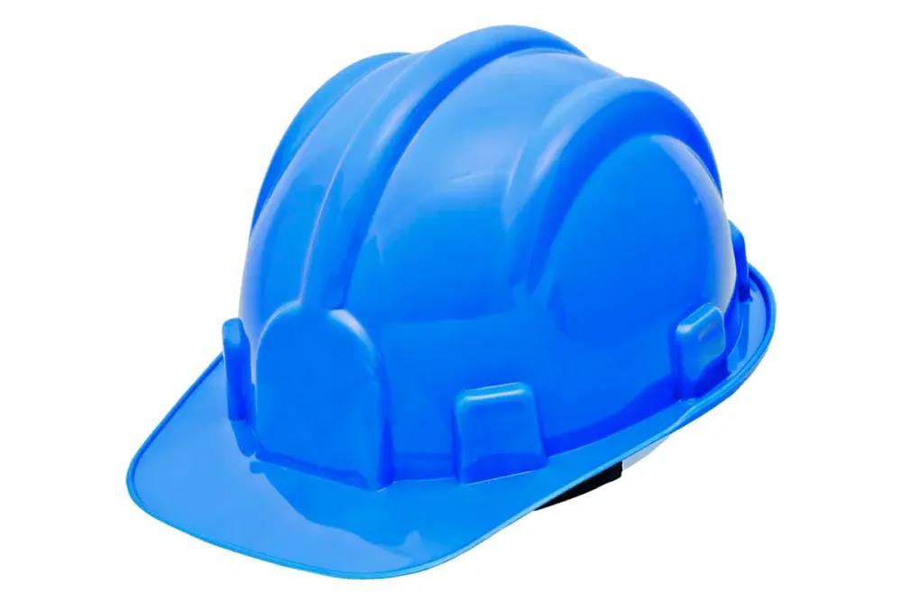 Capacete construção com carneira azul delta plus Deltaplus