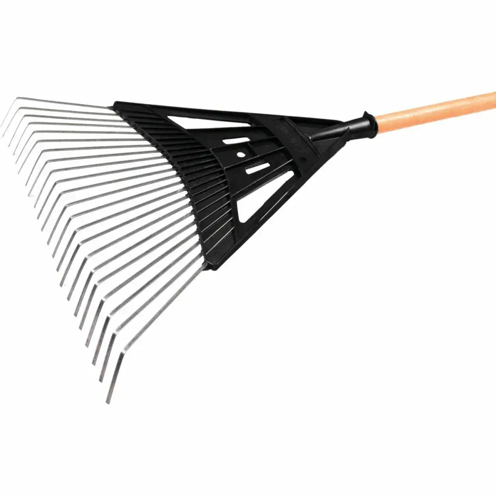 Rastelo para jardim com 22 palhetas 2,8MMX120CM preto Collins — fotografia 3