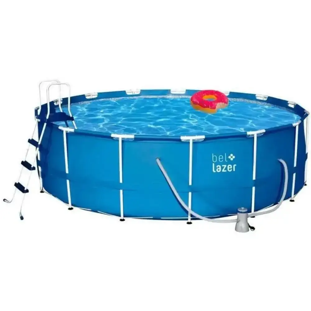 Piscina de armação 16000 litros com kit cobertura, lona, escada e filtro BEL 110 V BEL FIX — fotografia de referência