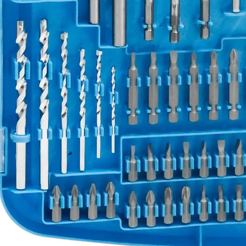 Kit de brocas. ponteiras e serras copo com 129 peças G19517AC Gamma — fotografia 4