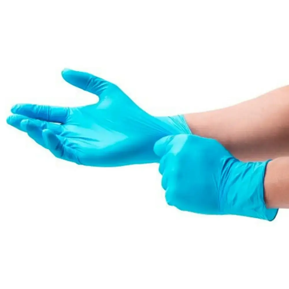 Luva nitrílica nitrilglove f com 100 unidades Carbografite GG — fotografia 5