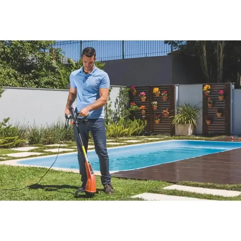 Cortador aparador de grama elétrico 1000W AP1000T Tramontina 110 V — fotografia 6