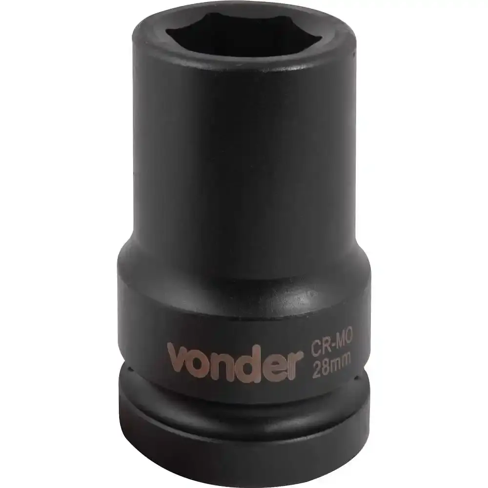 Soquete sextavado longo de impacto 28MM 1POL Vonder — fotografia 2