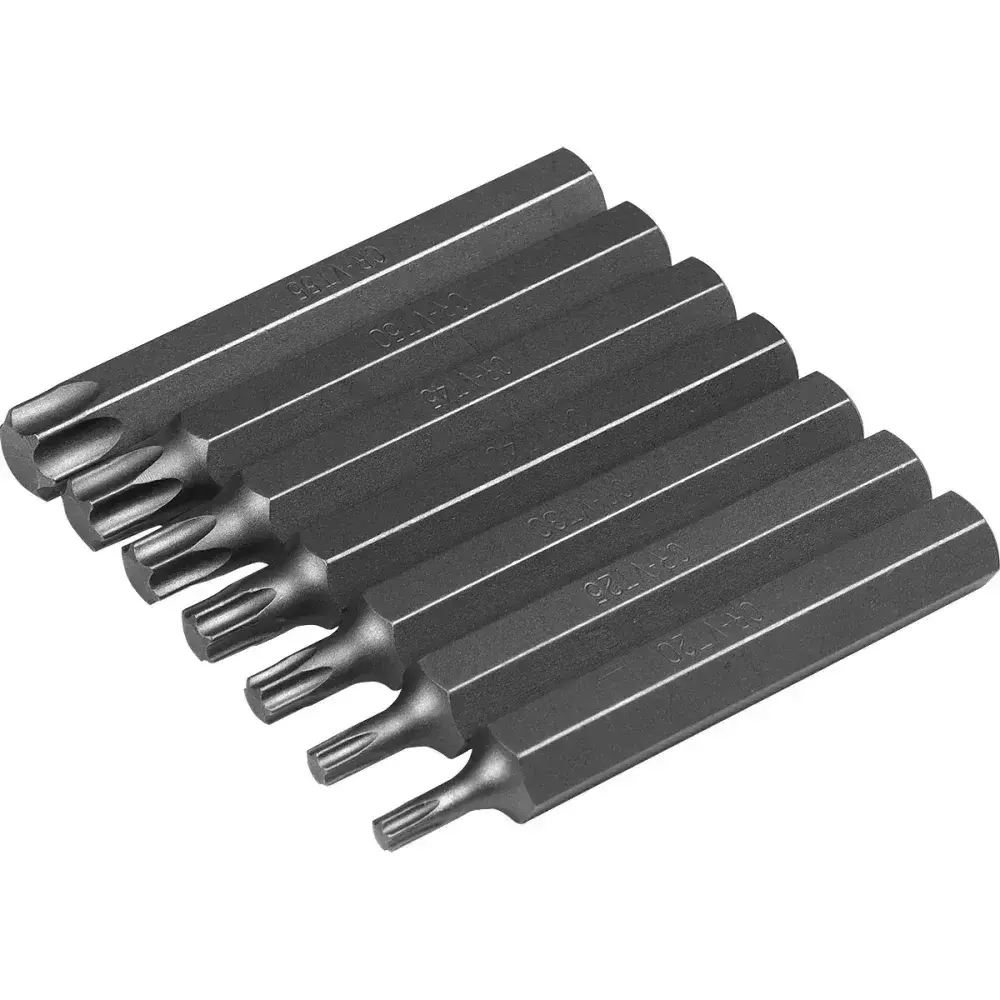 Jogo de bits torx sextavado 10MM T20-T55 com 15 peç Worker — fotografia 9