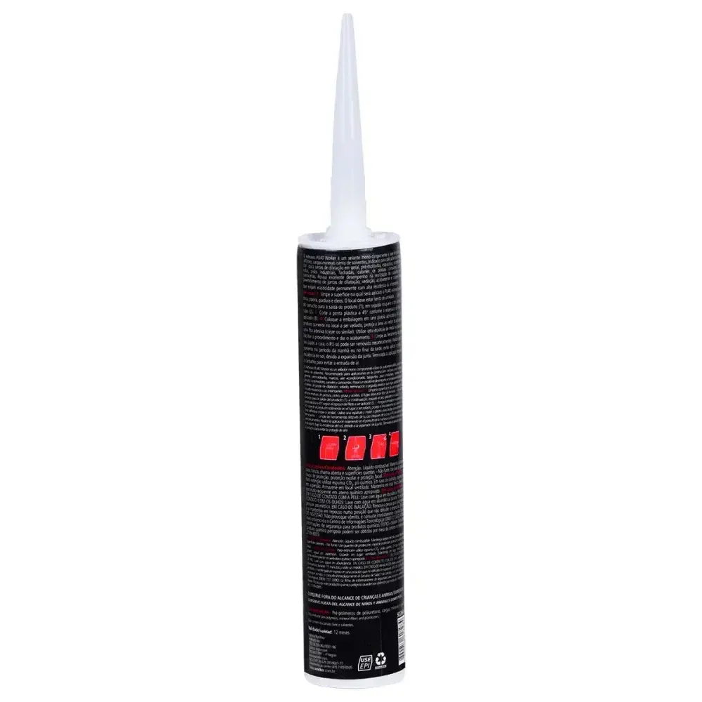 Adesivo poliuretano PU40 400G branco Worker — fotografia 9
