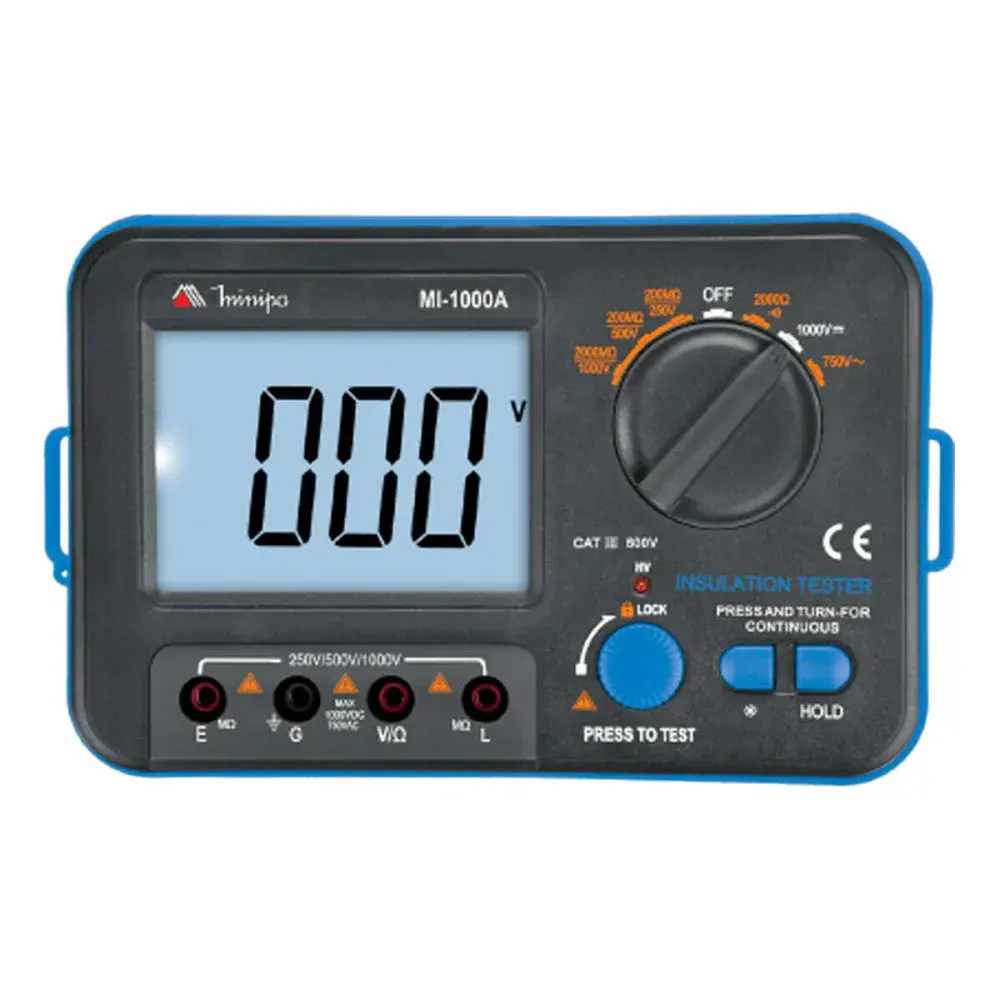 Megômetro MI-1000A cat iii 600V Minipa