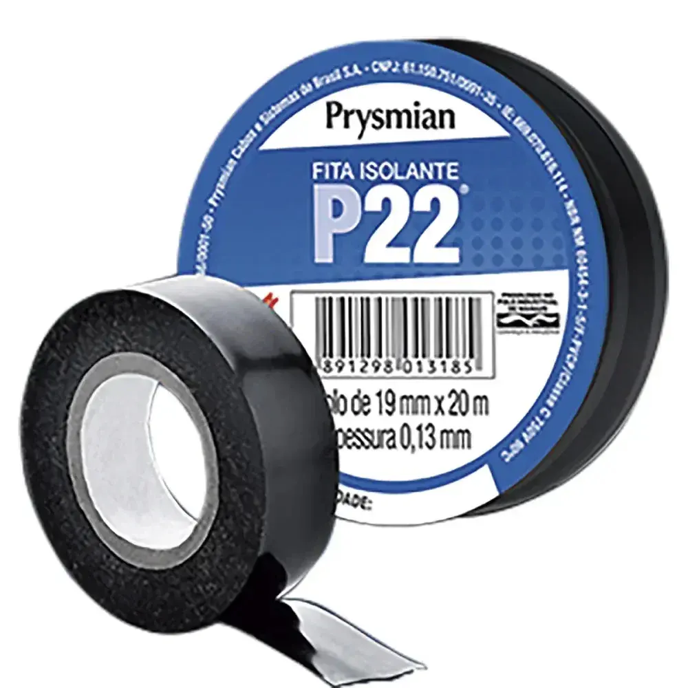 Fita isolante 19MMX20M P22 20M 10 peç Prysmian