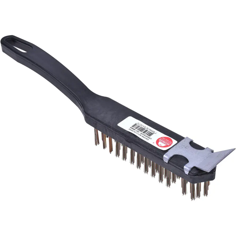 Escova manual com raspador e cabo plástico Worker