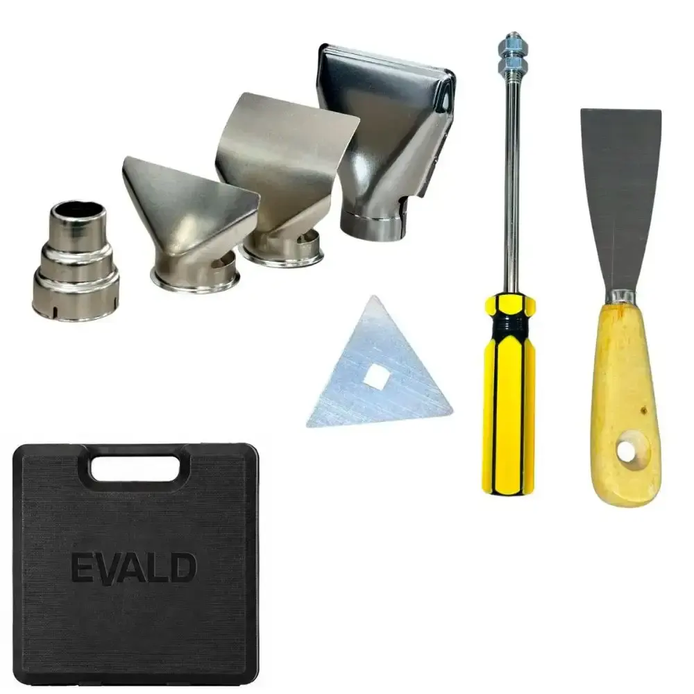 Soprador térmico 2000W com maleta e kit de acessórios evstma Evald 110 V — fotografia 5