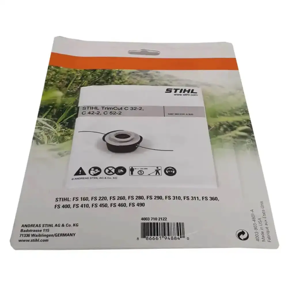 Carretel refil de nylon roçadeira FS160 trimcut c 42-2 4003-710-2122 Stihl — fotografia 3