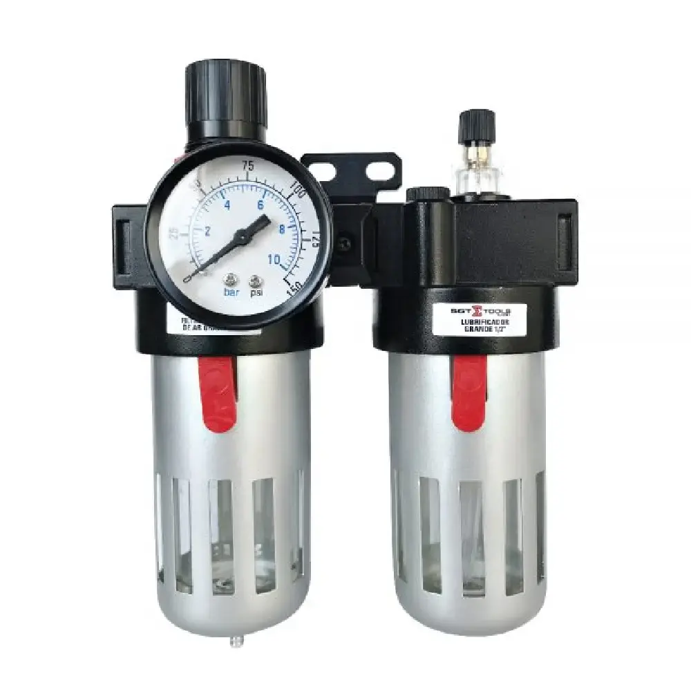 Filtro de ar lubrificador regulador 1/2 POL 2800 l/min FRL-01 SGT