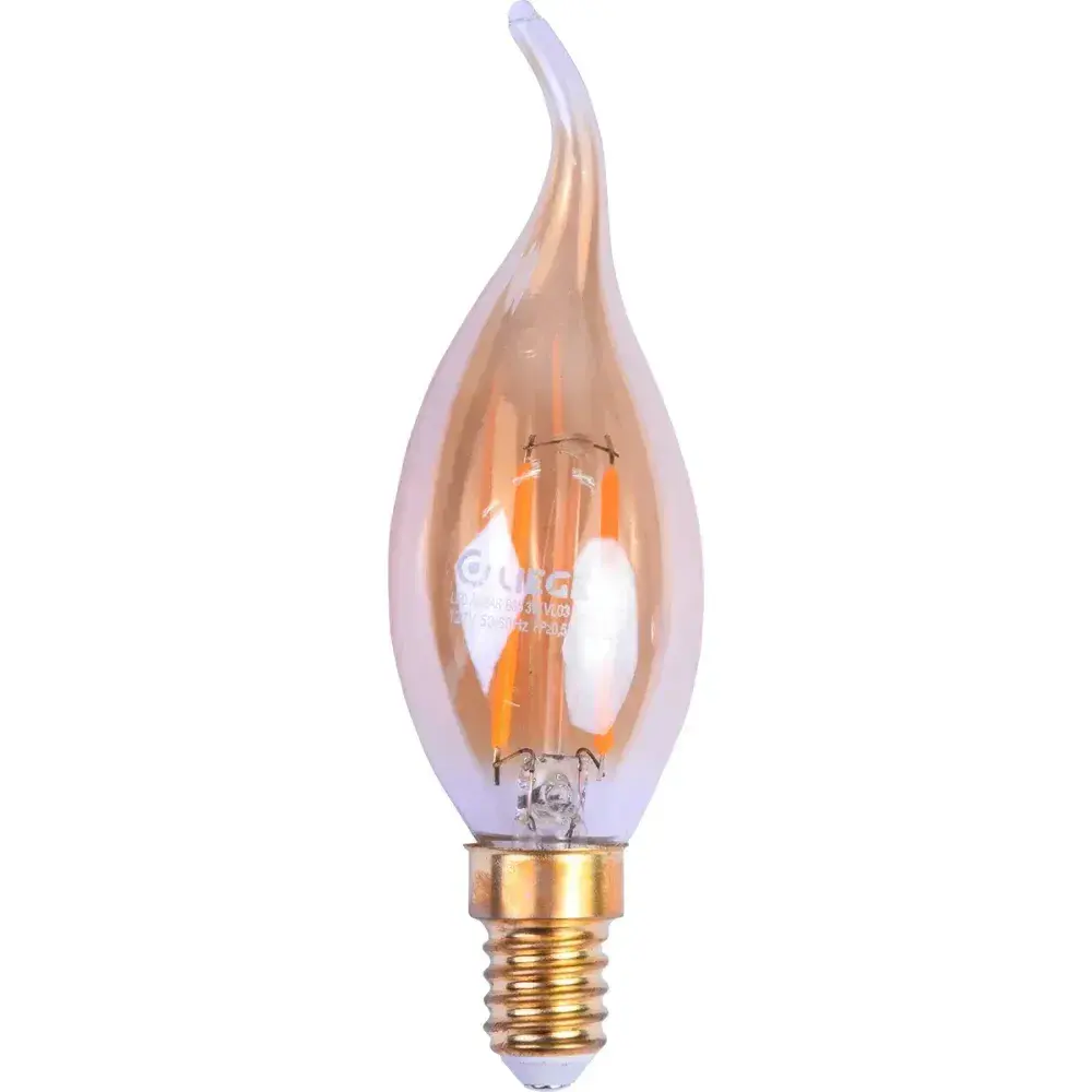 Lâmpada de led vintage torcida B35 E14 3W 220V Liege — fotografia 6