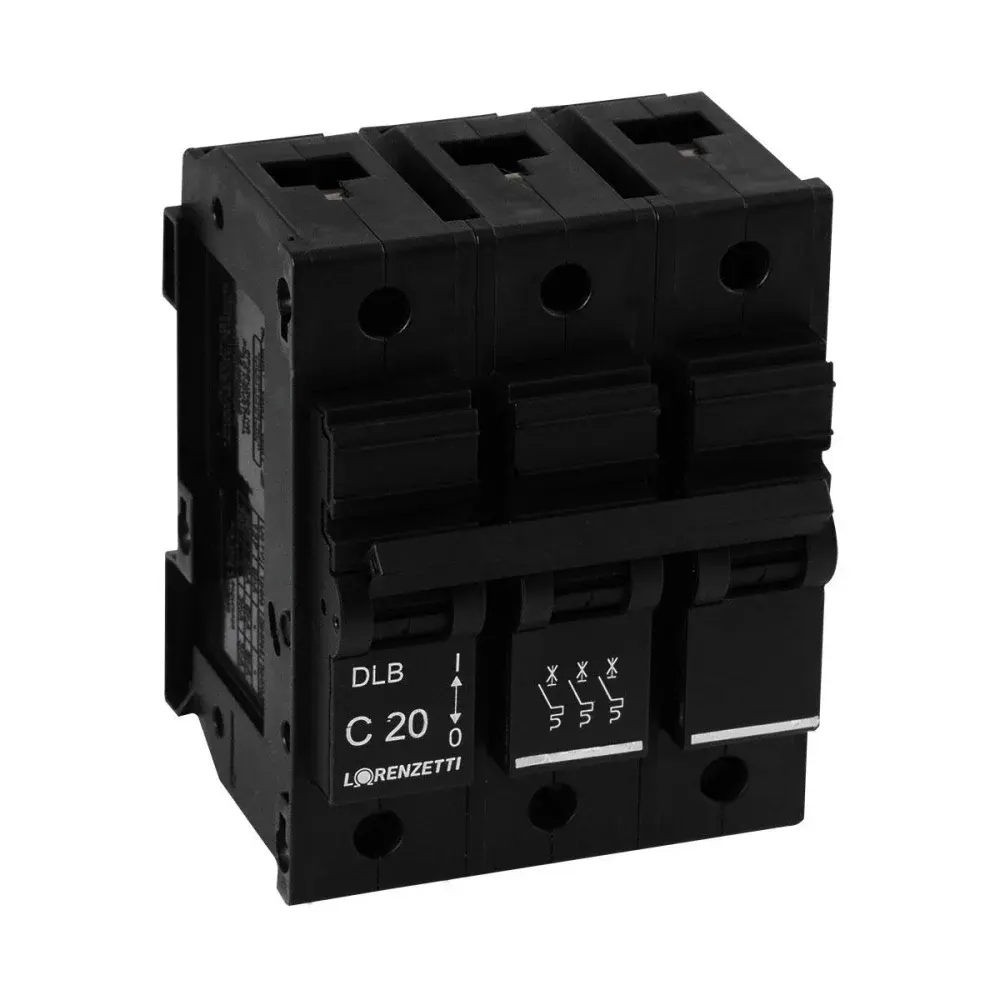 Disjuntor tripolar nema dlbe 20A Lorenzetti