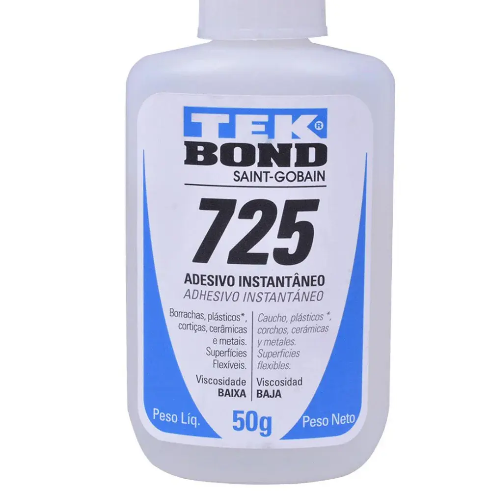 Adesivo instantâneo 725 multiuso blister 50GR Tekbond — fotografia 5