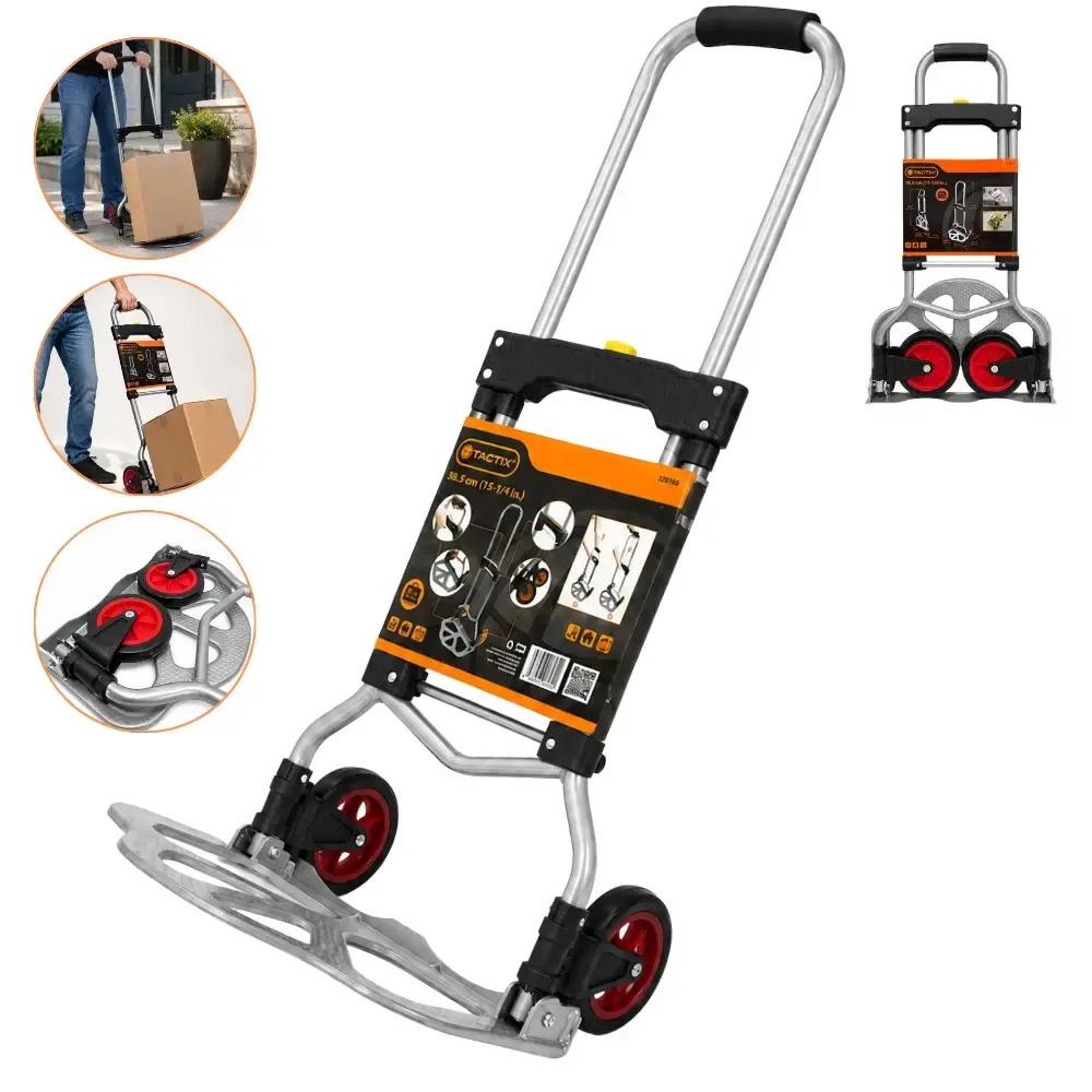 Carrinho de carga dobrável 60 KG com alça ajustável Tactix