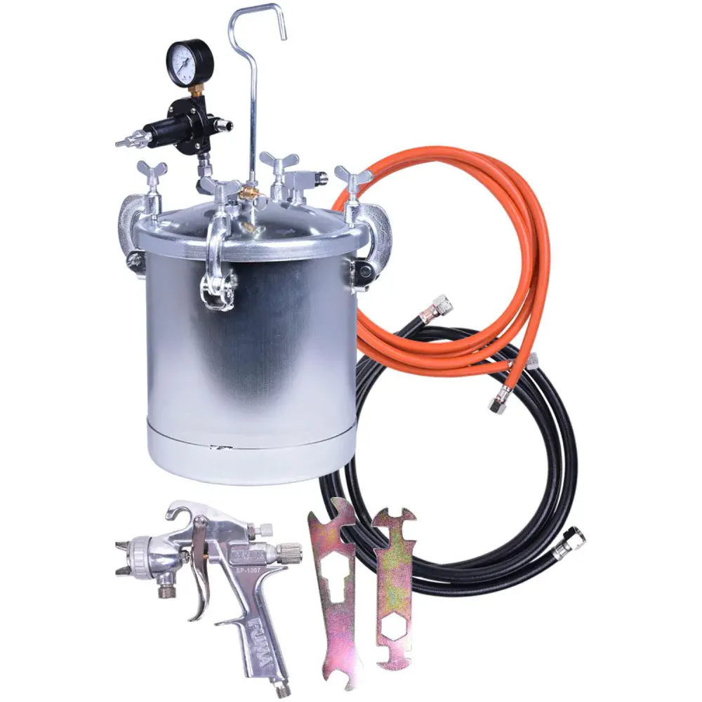 Tanque de pintura 10L -1180A com pistola de pintura SP1005 Puma