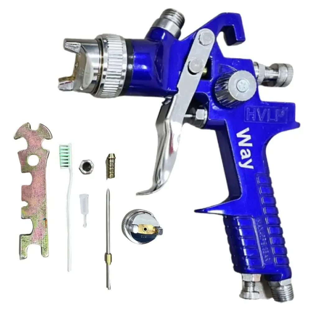Pistola De Pintura Gravidade 600 ml HVLP 2 bicos 1.4mm e 1.7mm IWPPHVLP2B IMPORTWAY