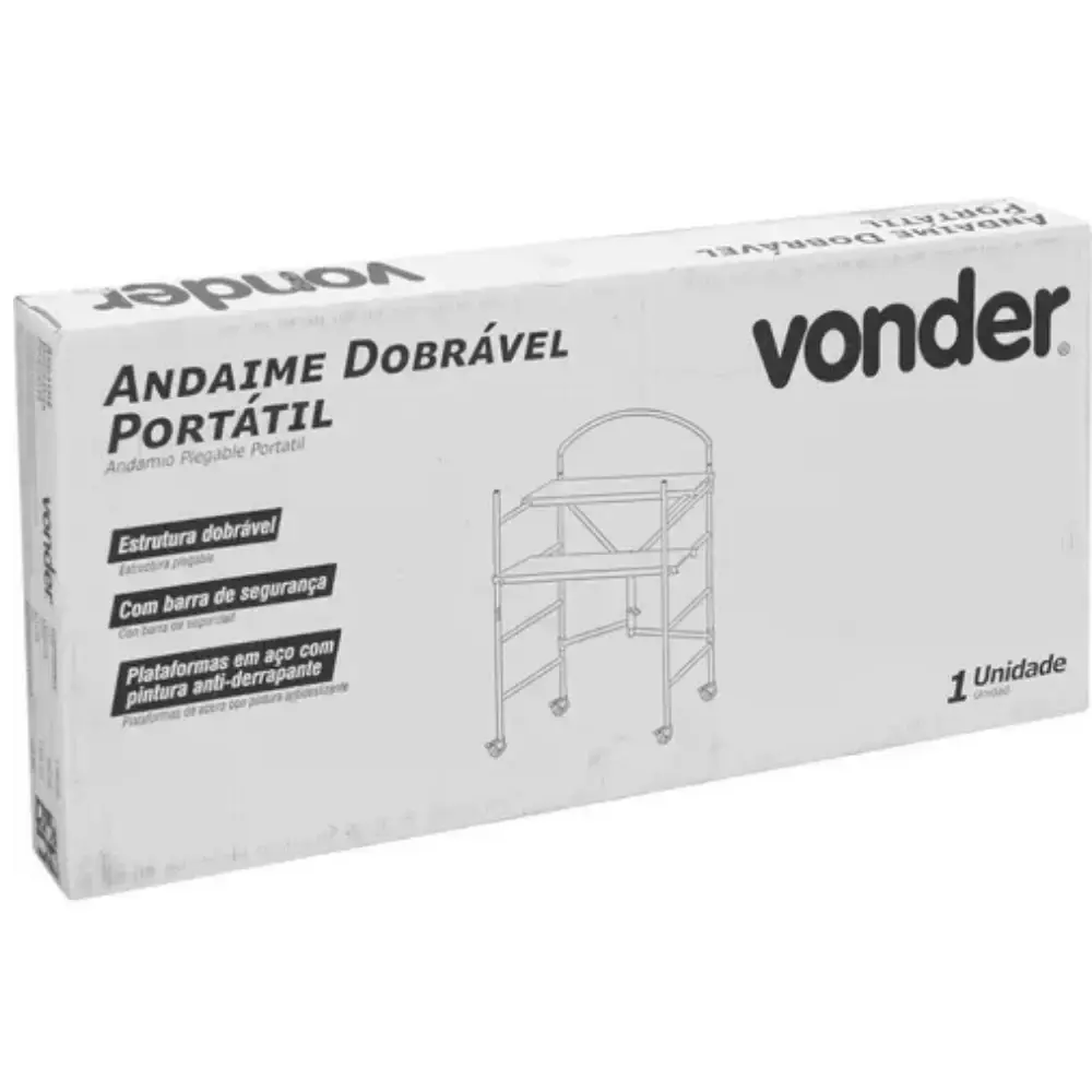 Andaime dobrável portátil 6824250000 Vonder — fotografia 10