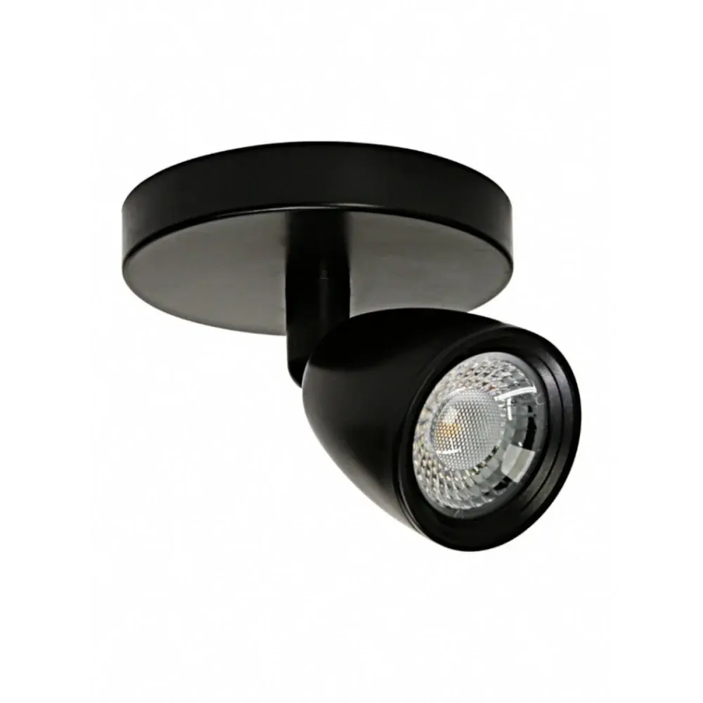 Spot led direct MR16 red 4W 3000K preto biv Taschibra