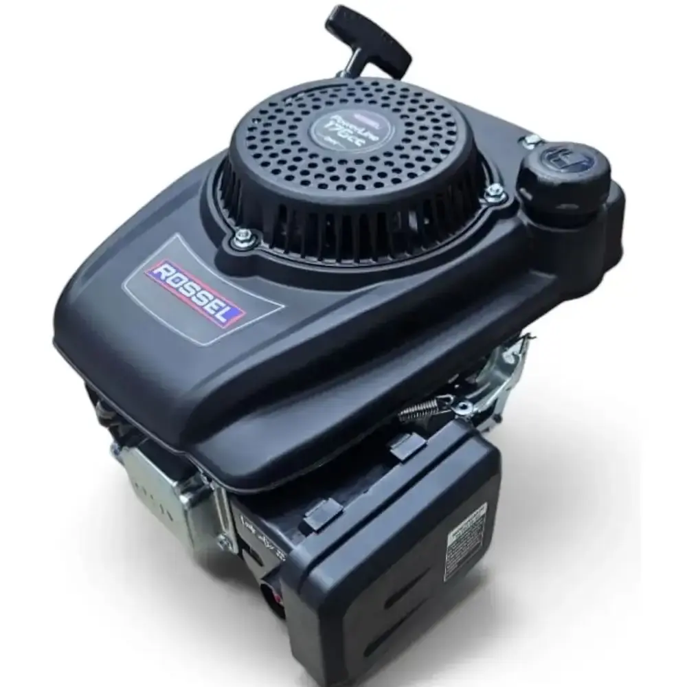 Motor Vertical a Gasolina 6HP 176CC Eixo 80MM p/ Cortador de Grama ROSSEL