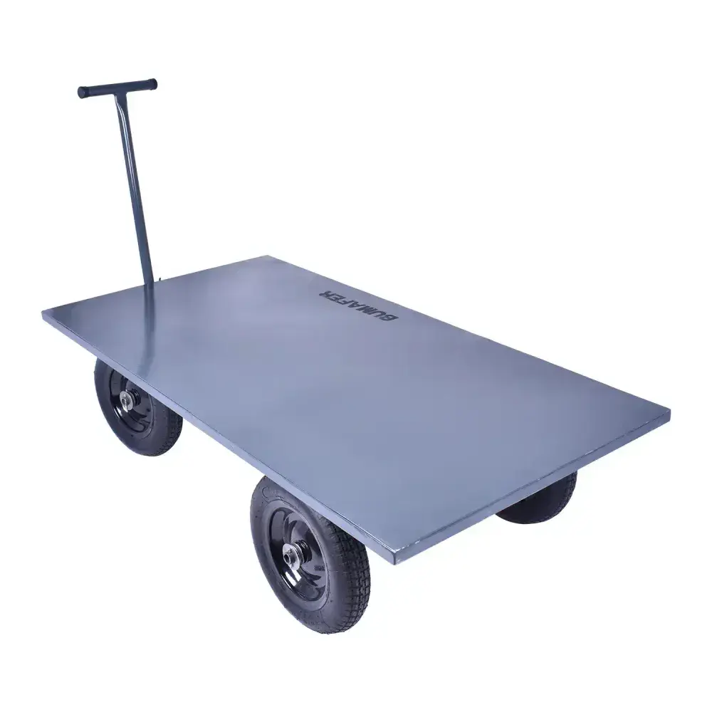 Carrinho plataforma 600KG aço metálico Bumafer – modelo básico — fotografia 10