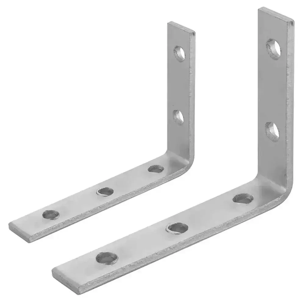 Suporte cortina leve 8X10CM zincado Kala 10 peç