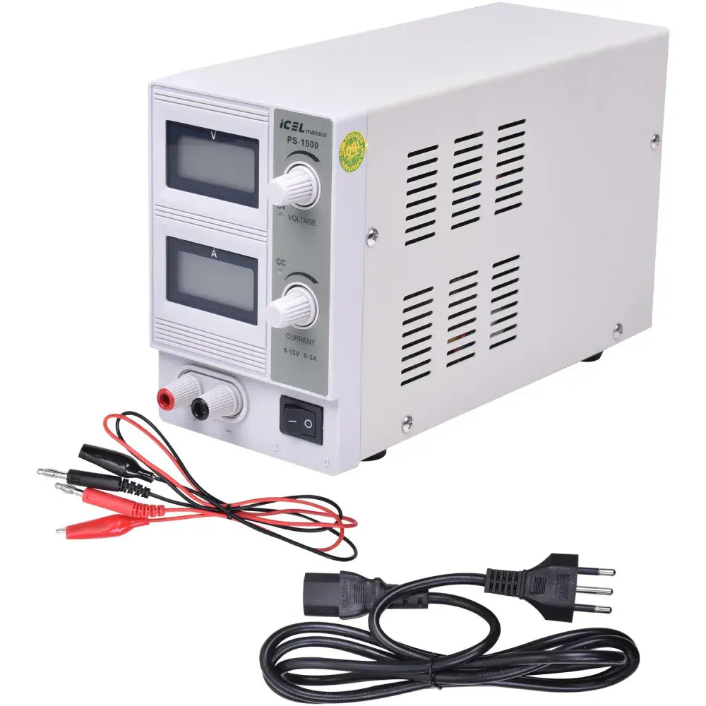 Fonte de alimentação PS-1500 3A 15V bivolt Icel