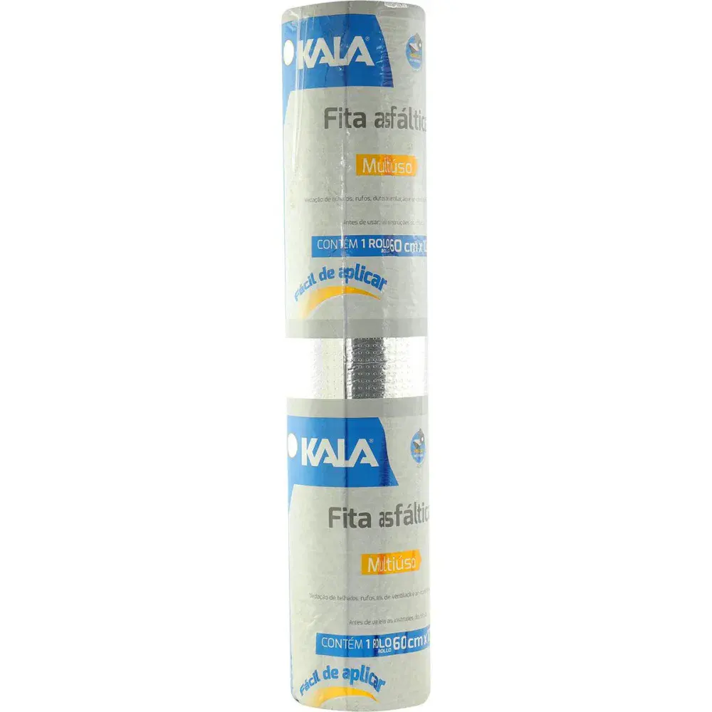 Fita manta asfáltica autoadesiva alumínio 60CM x 10M Kala